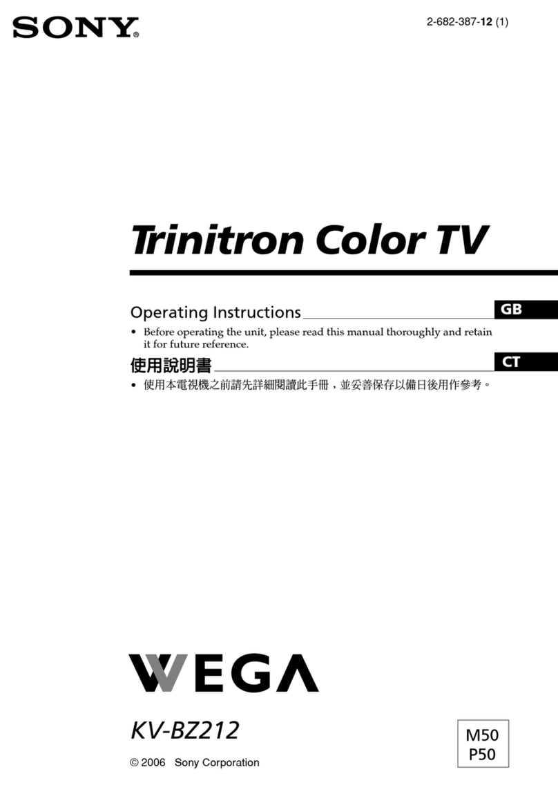 Sony KV-BZ212 User manual