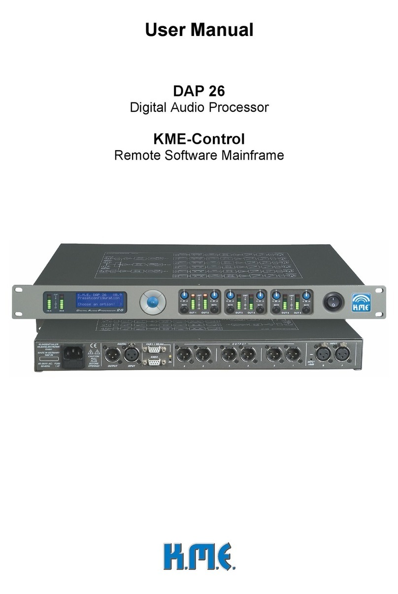 KME DAP 26 User manual