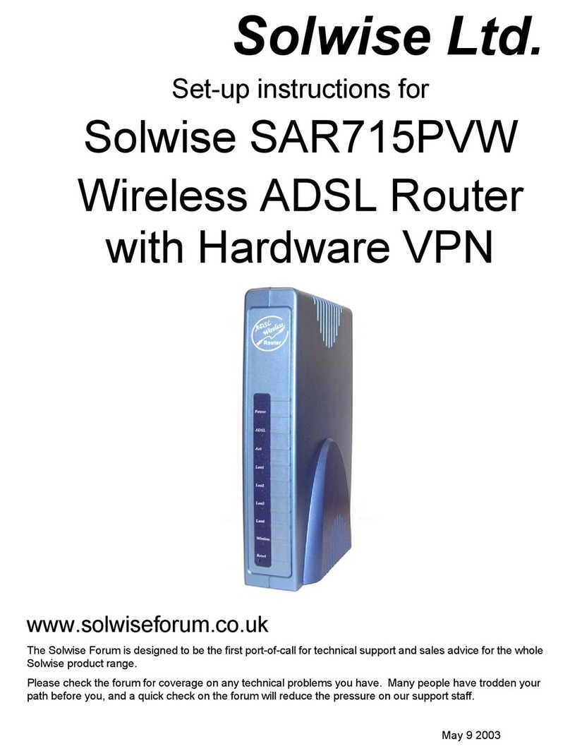 Solwise SAR715PVW Manual