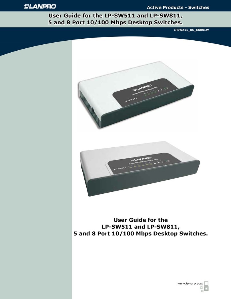 Lanpro LP-SW511 User manual Lanpro LP-SW511 User manual