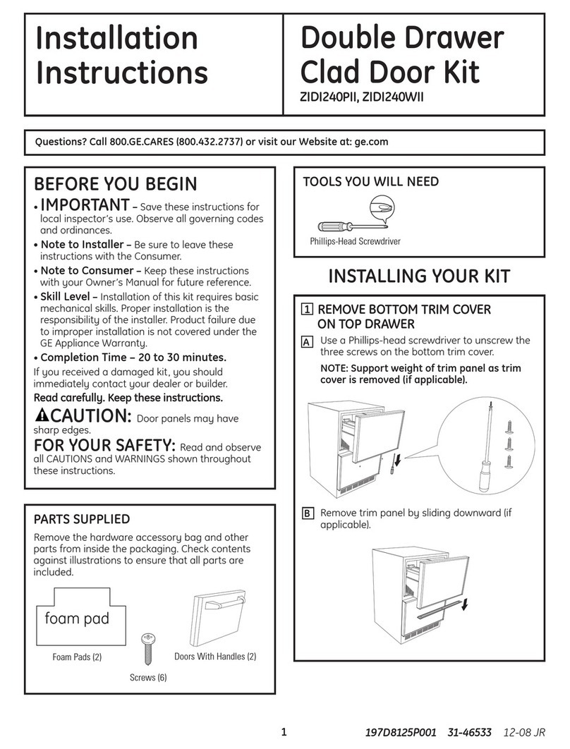 GE Monogram ZIDI240PII User manual