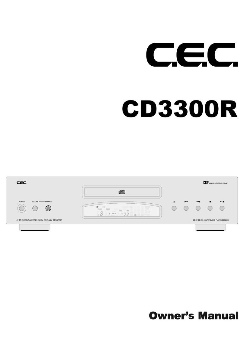 cec CD3300R User manual