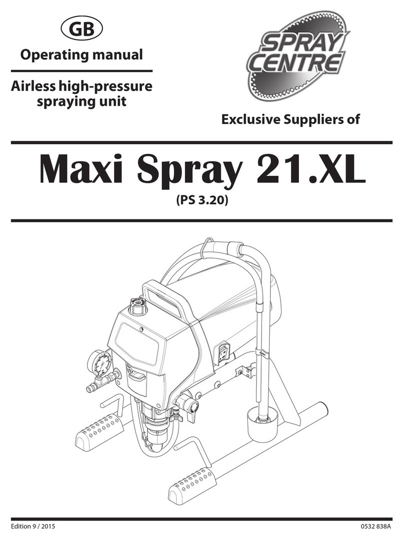 Spray Centre Maxi Spray 21.XL operating manual