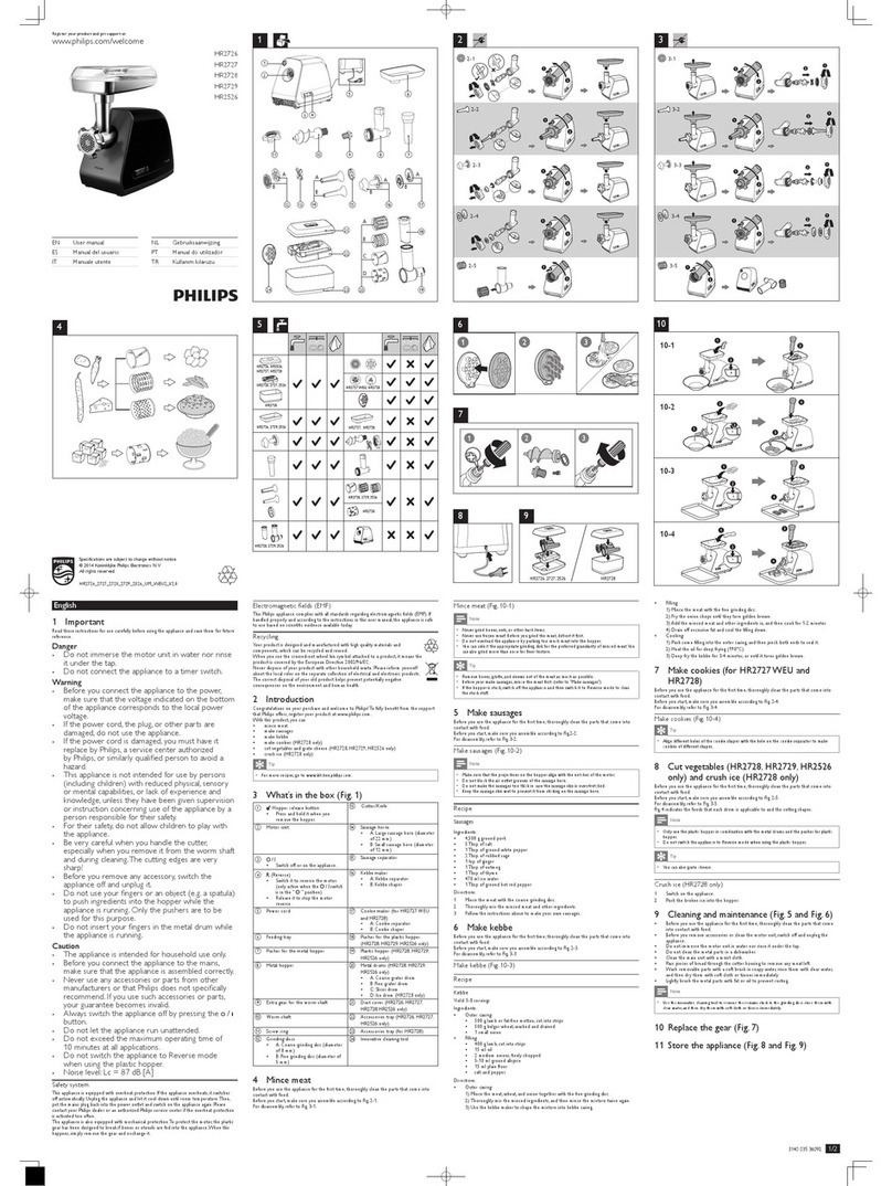 Philips HR2726 user manual
