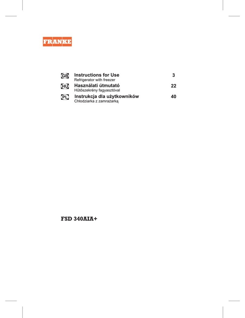Franke FSD 340AIA+ User manual