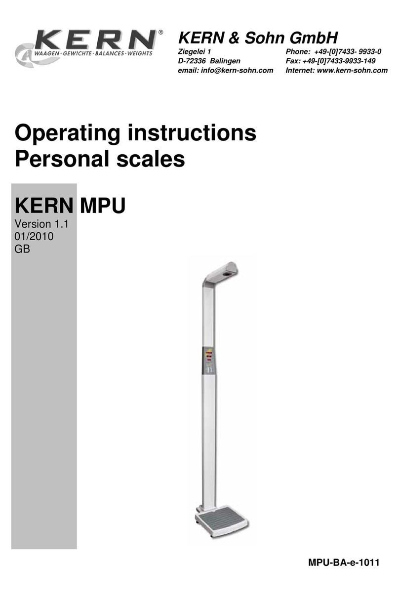 KERN MPU 250K100 User manual