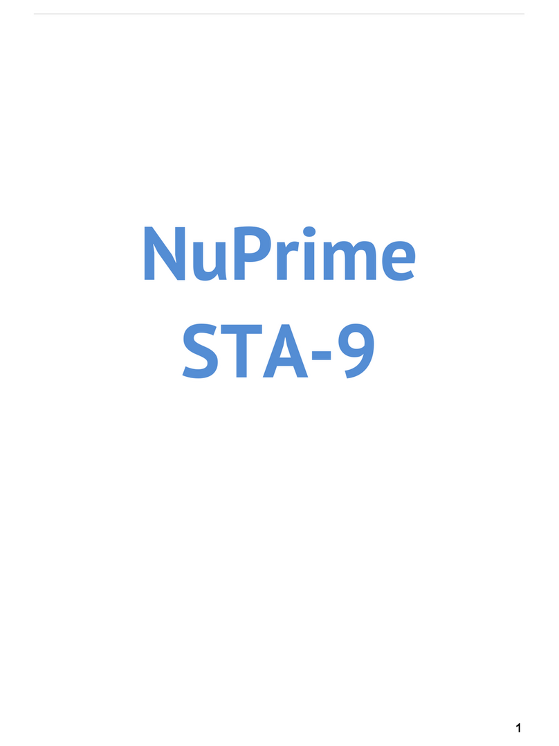 NuPrime STA-9 User manual NuPrime STA-9 User manual