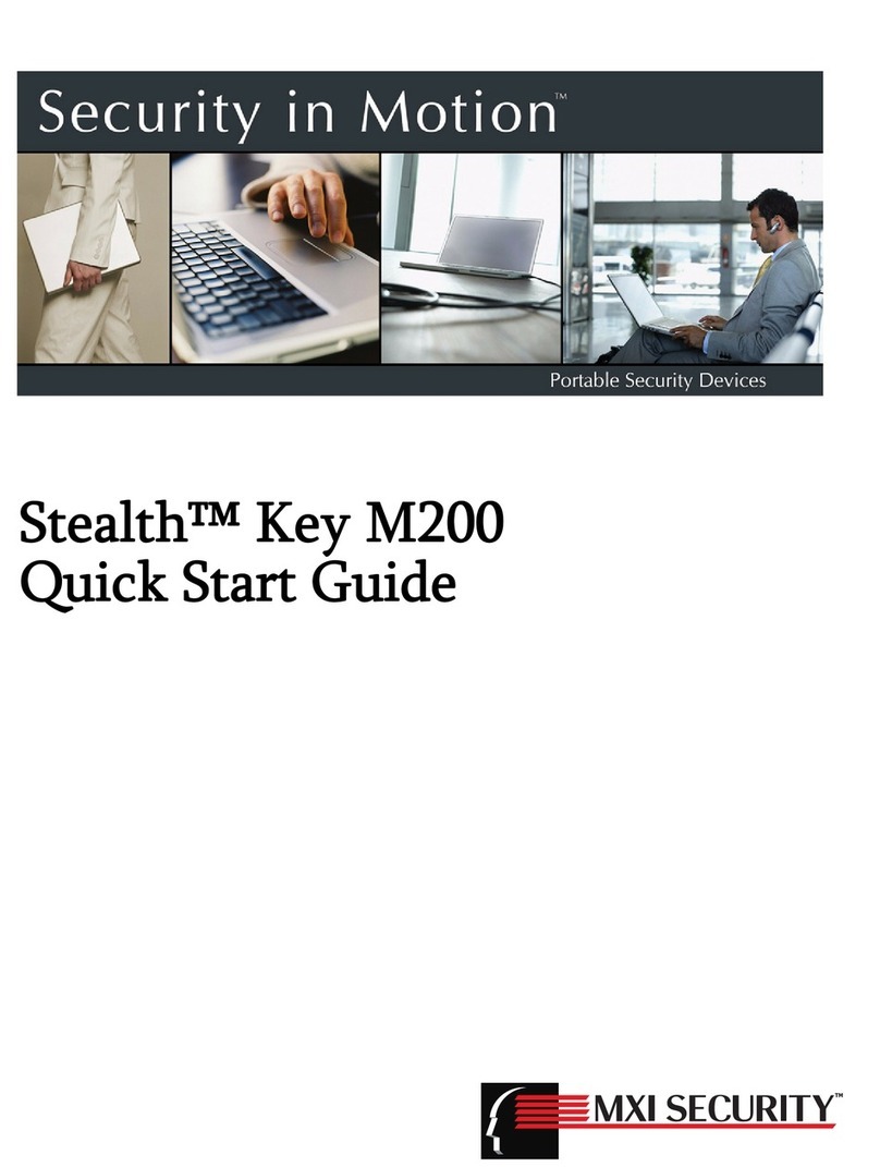 MXI Security stealth key m200 User manual