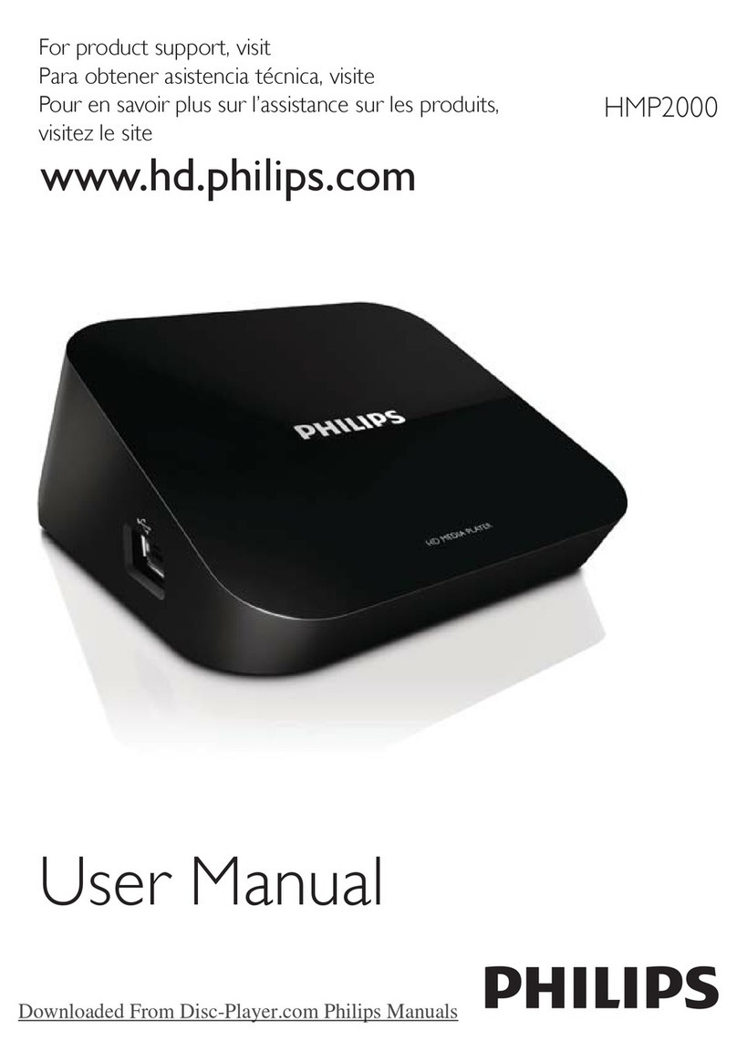Philips Netflix HMP2000 User manual