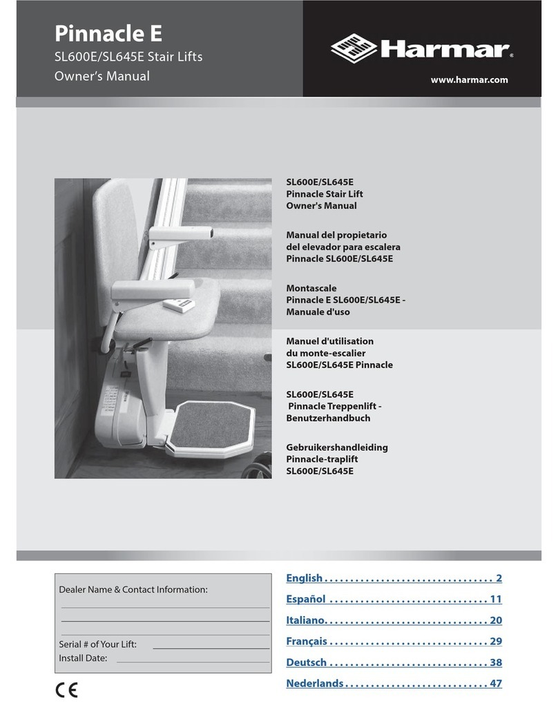 Harmar Mobility Pinnacle E SL600E owner's manual