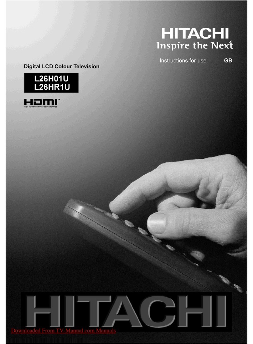 Hitachi L26H01U User manual