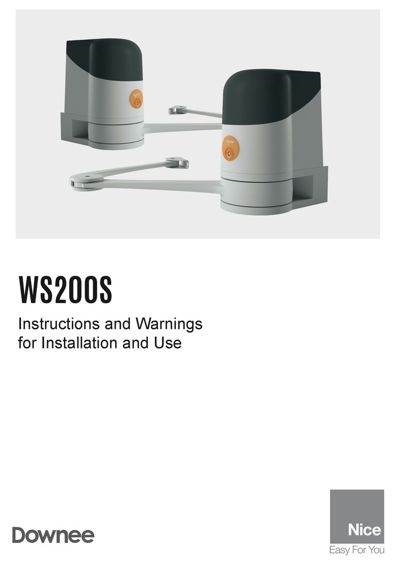 Downee WS200S Instructions for installation and use