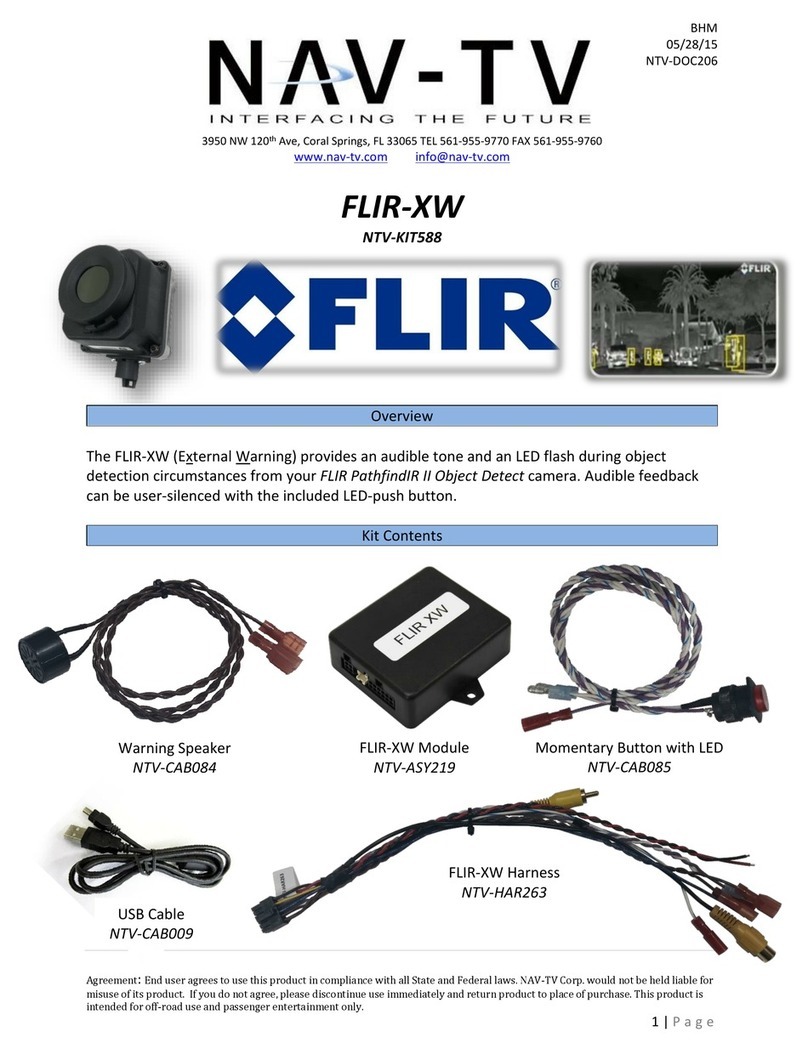 Nav TV FLIR-XW NTV-KIT588 user manual