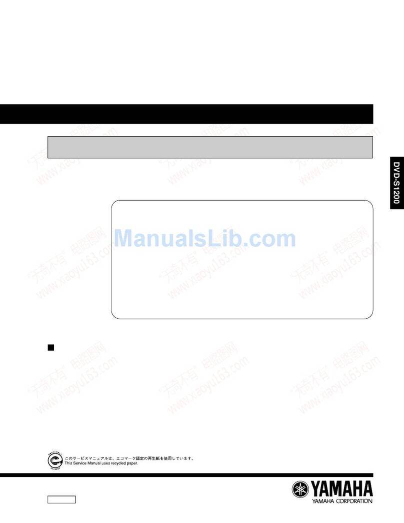 Yamaha DVD-S1200 Service manual