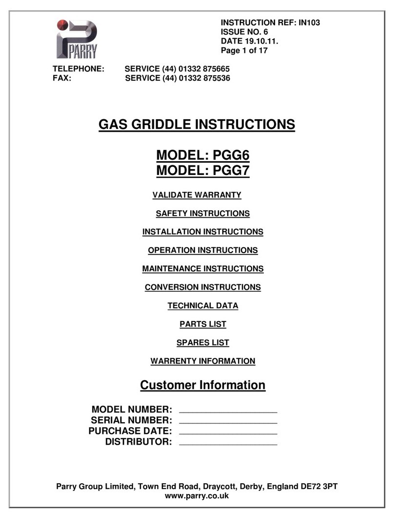 PARRY PGG6 instructions PARRY PGG6 instructions