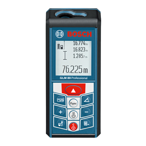 Bosch GLM 80 Professional User manual Bosch GLM 80 Professional User manual