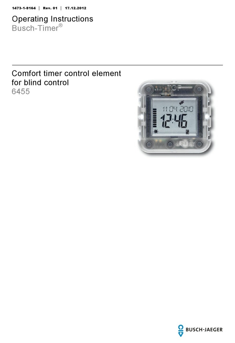 Busch-Jaeger Busch-Timer 6455 operating instructions