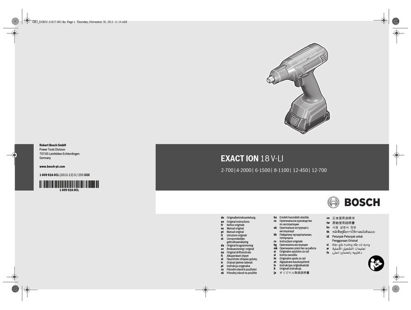 Bosch EXACT ION 4-2000 User manual