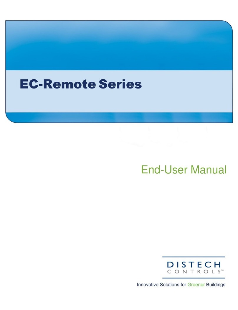 Distech EC-Remote Series User manual