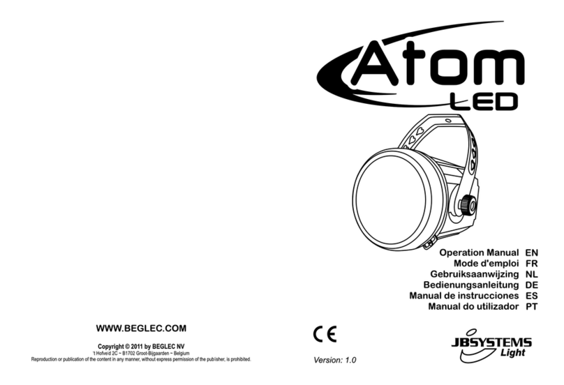 JB Systems Light Atom LED Operation manual