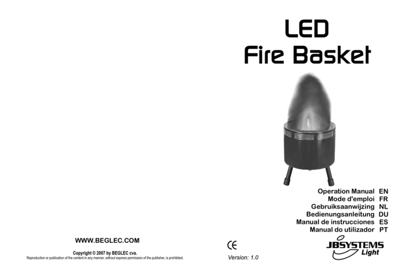 JB Systems Light LED Fire Basket Operation manual