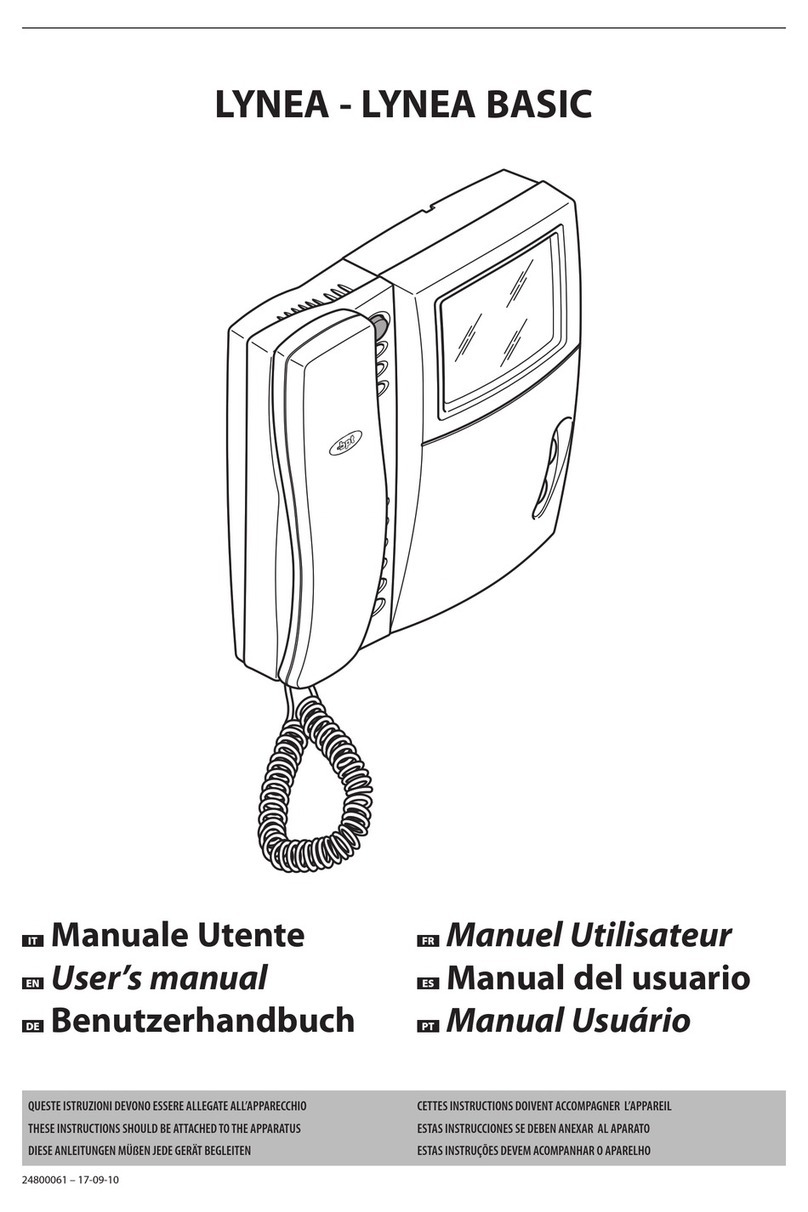 Bpt LYNEA BASIC user manual