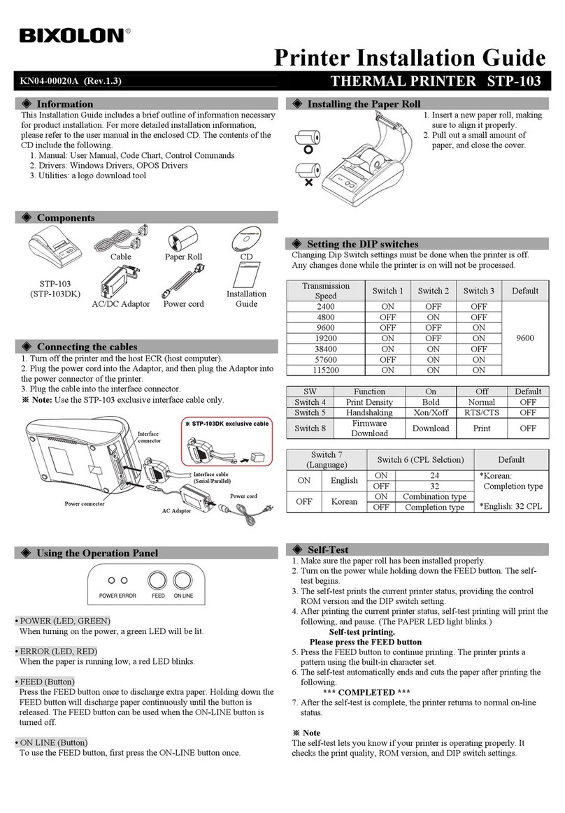 BIXOLON STP-103 User manual