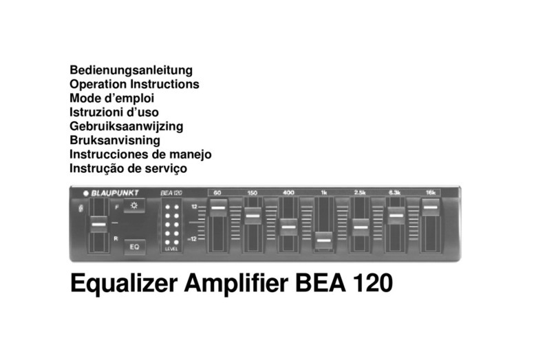 Blaupunkt BEA 120 Operation instructions