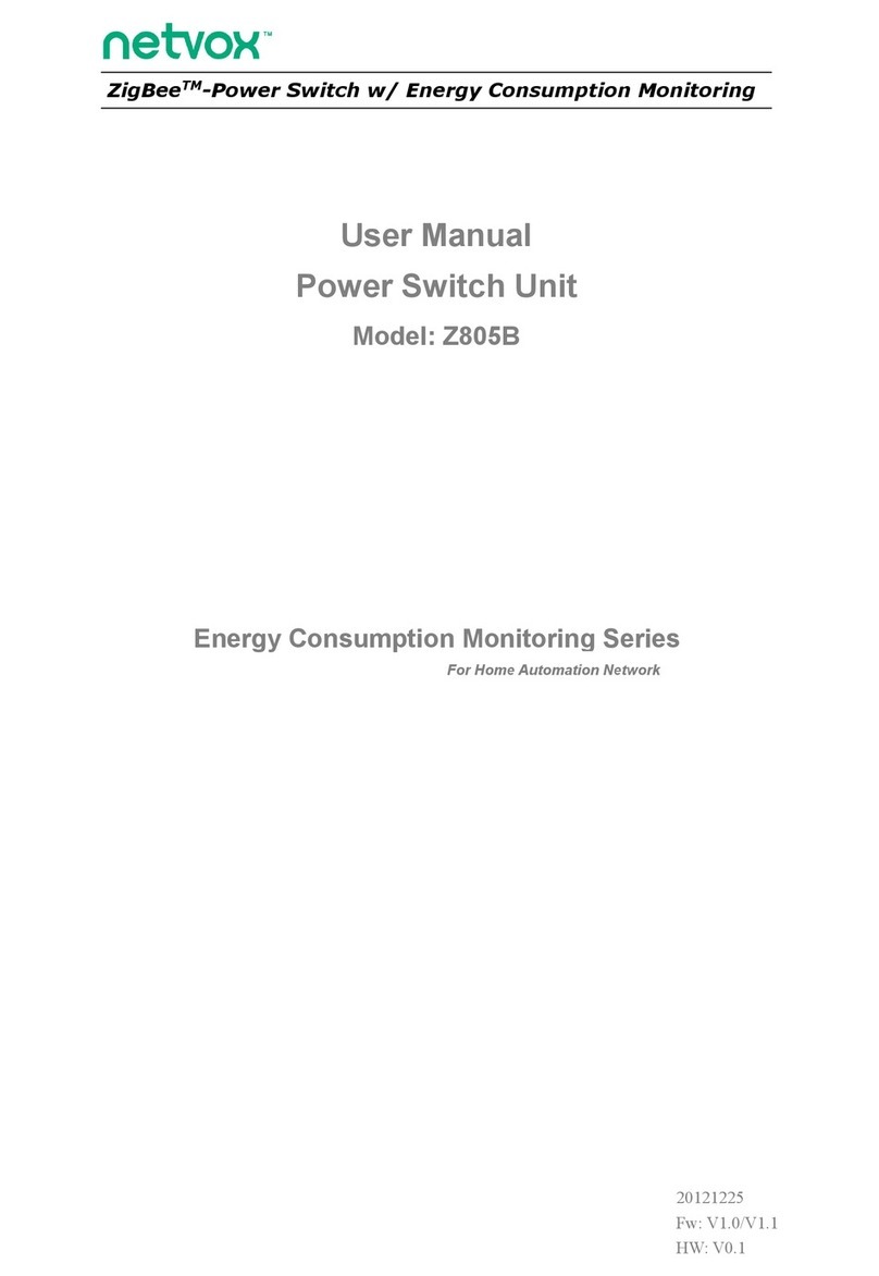 netvox ZigBee Z805B user manual