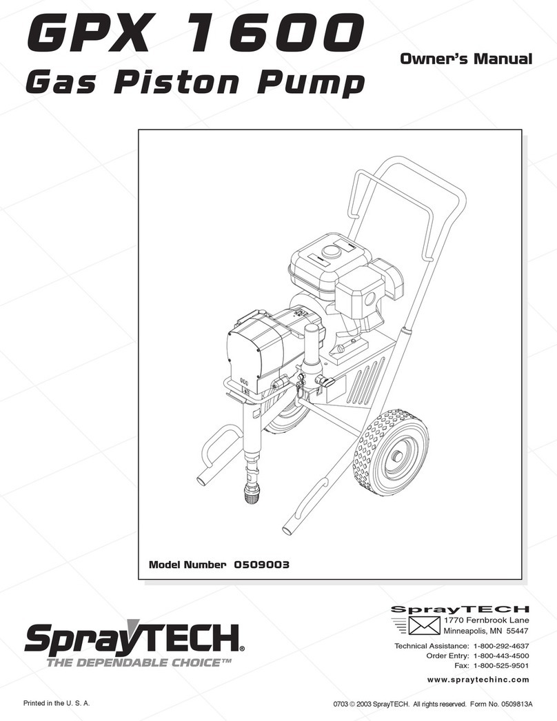 SprayTECH GPX 1600 User manual