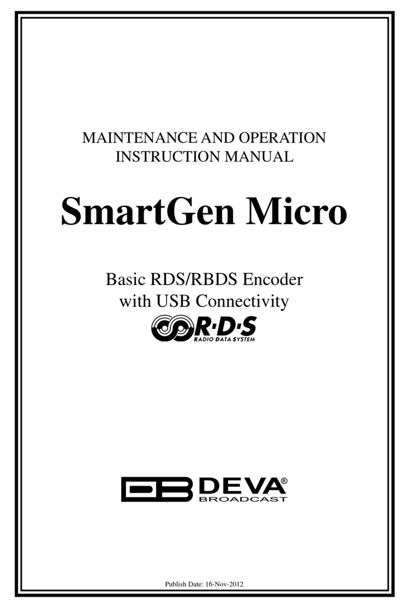 DEVA Broadcast SmartGen Micro User manual