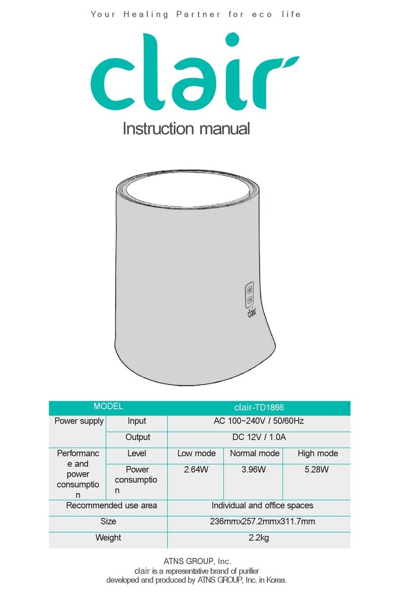 clair clair-TD1866 instruction manual clair clair-TD1866 instruction manual