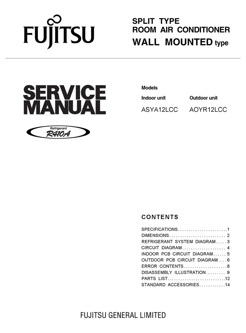 Fujitsu ASYA12LCC User manual