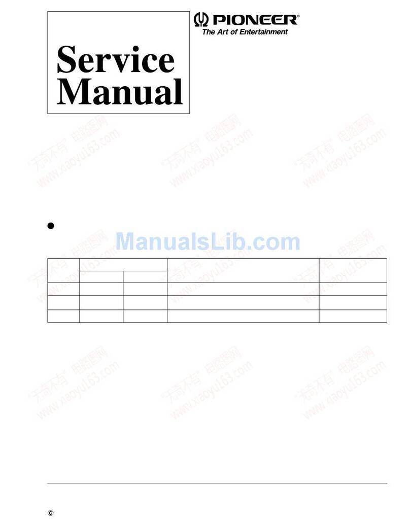 Pioneer XR-A100 Service manual