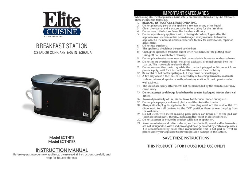 Elite Products ECT-819 User manual
