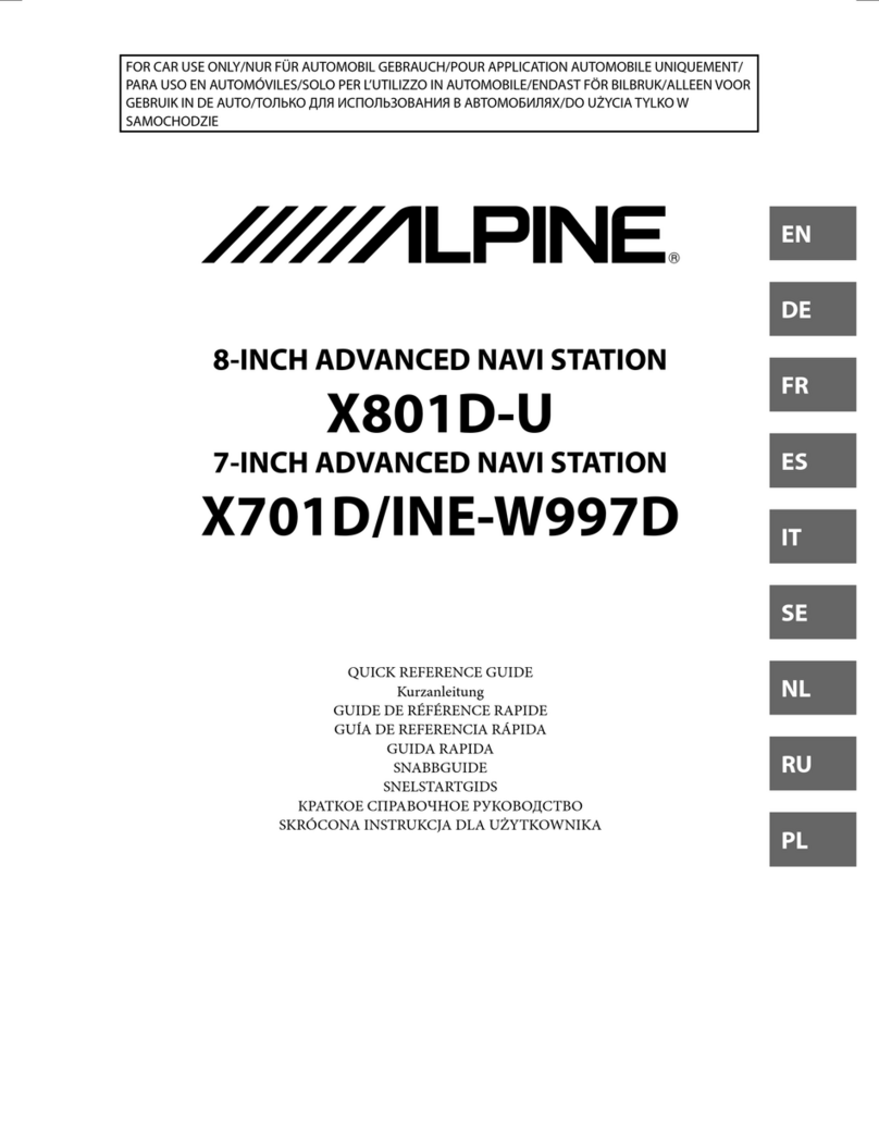 Alpine X801D-U User manual