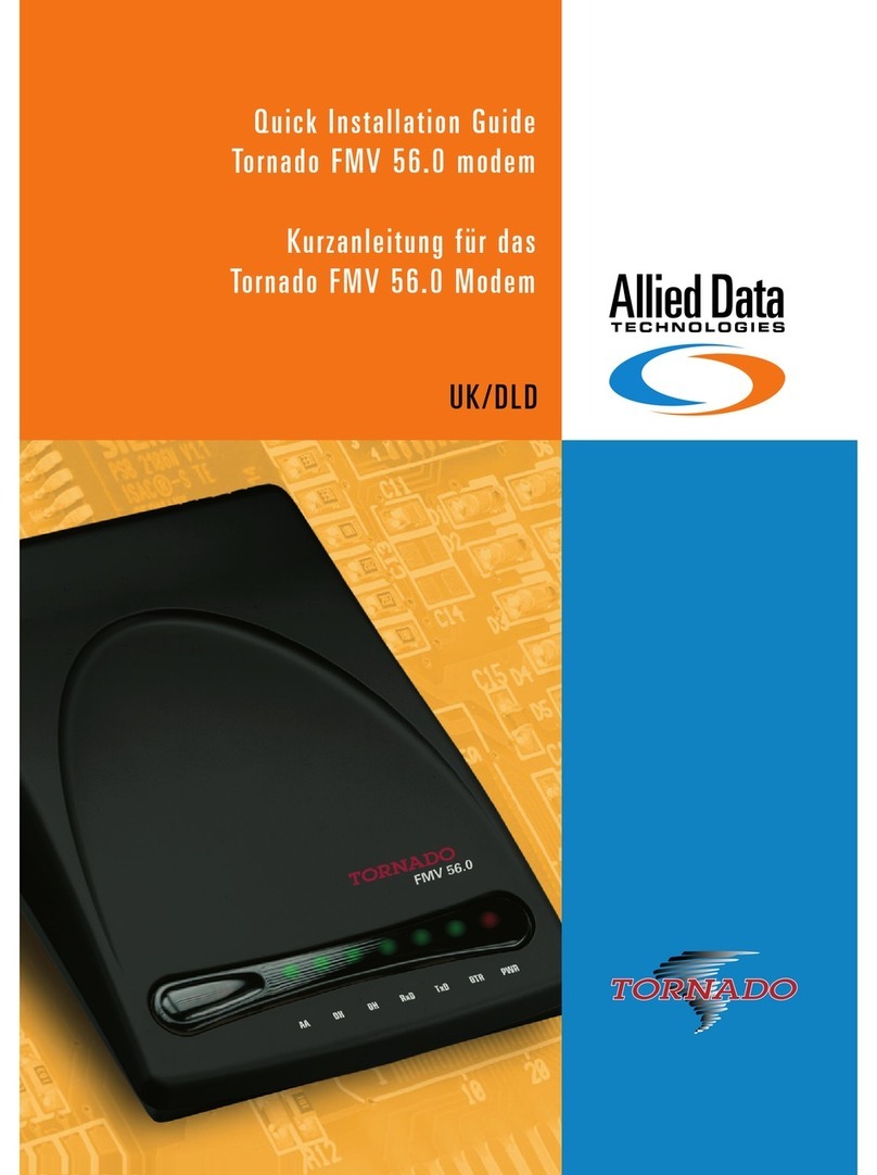 Allied Data Technologies Tornado FMV 56.0 Quick installation guide