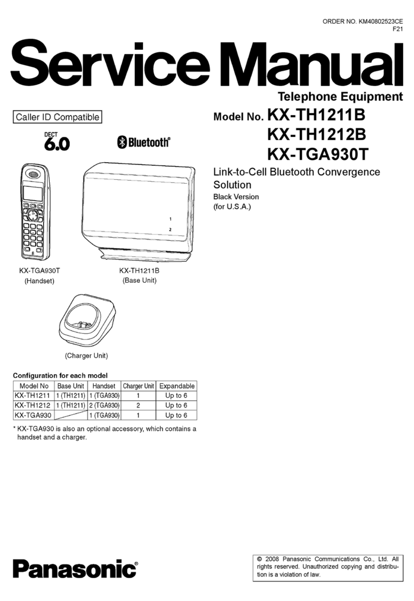 Panasonic KX-TH1211B User manual