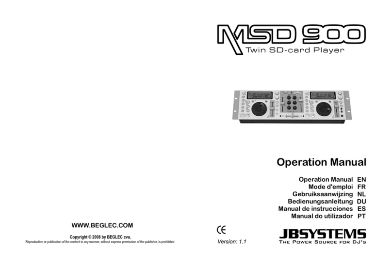 BEGLEC MSD 900 Operation manual