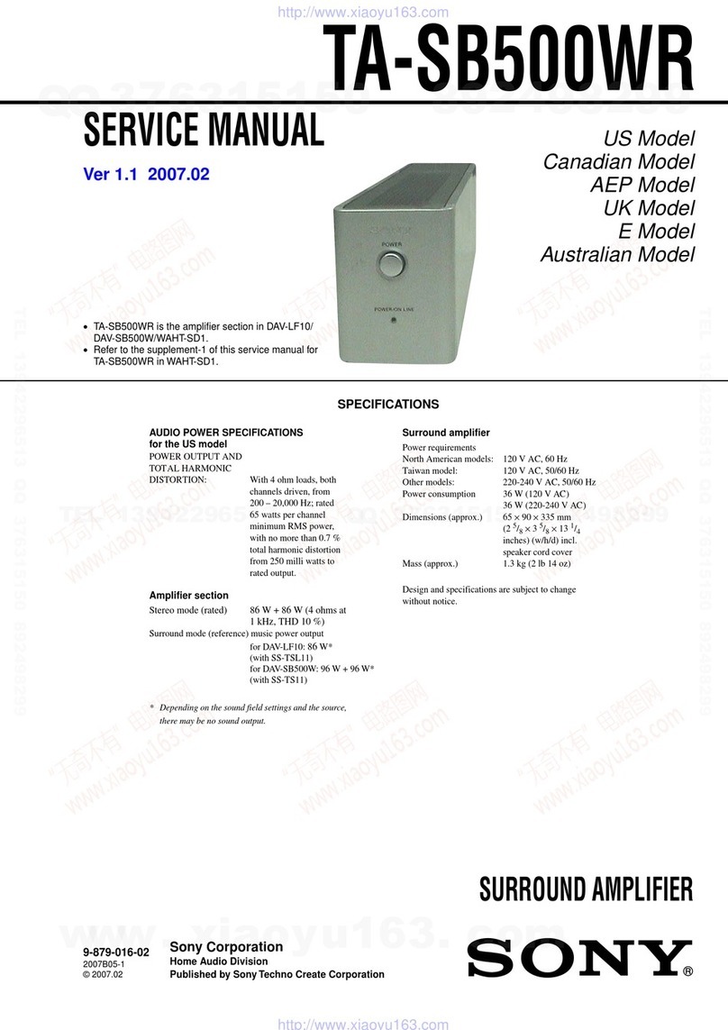 Sony TA-SB500WR User manual