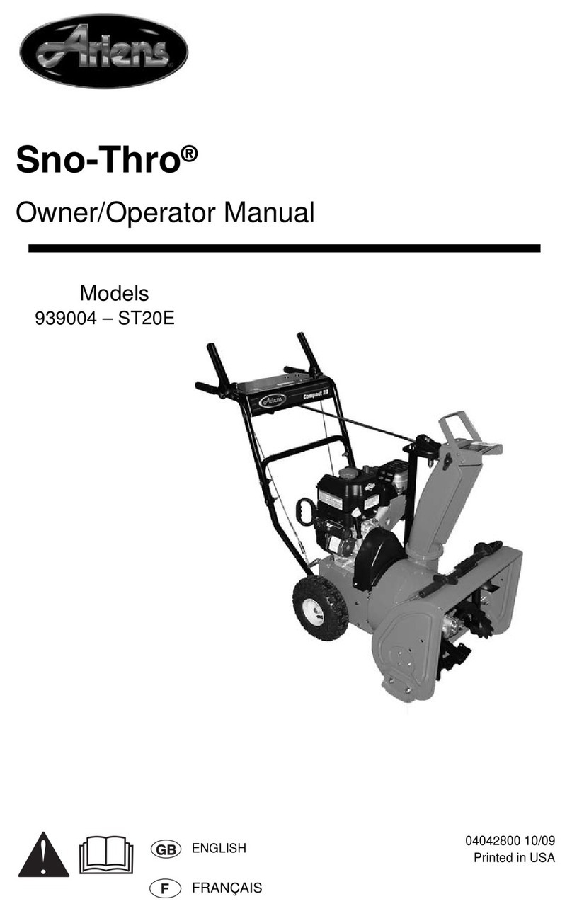 Ariens Sno-Thro ST20E Owner's/operator's manual