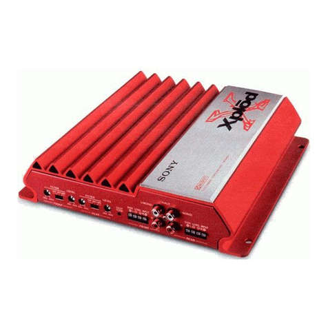 Sony XM-440EX Primary User manual
