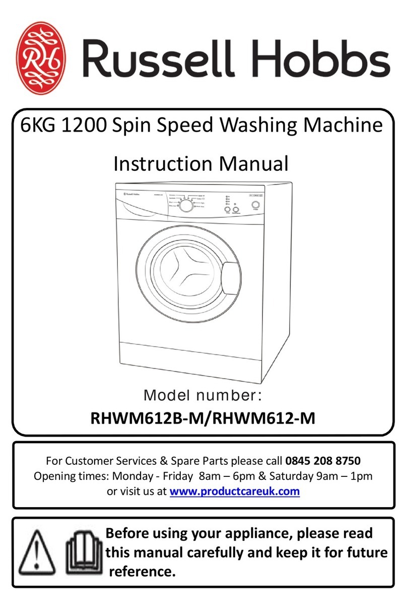Russell Hobbs RHWM612B-M instruction manual