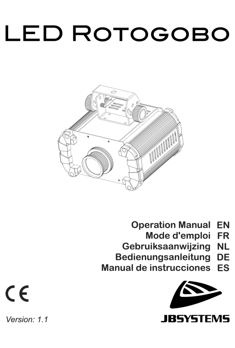 JB Systems LED Rotogobo User manual