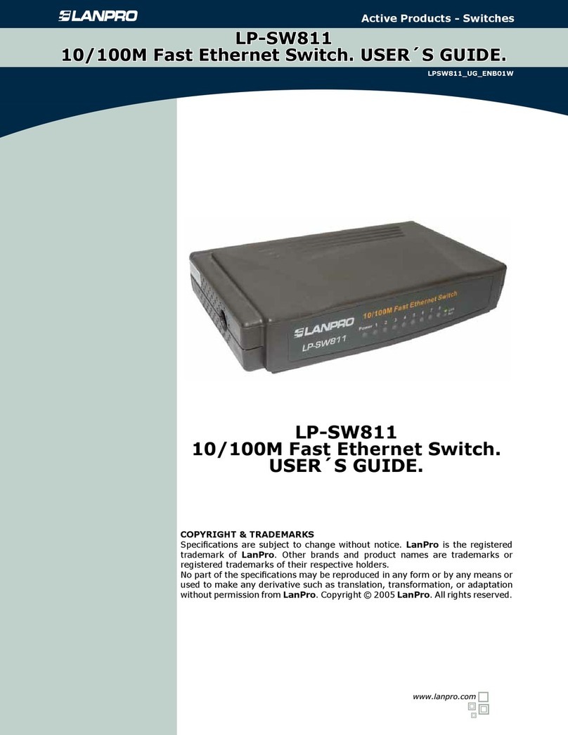 Lanpro LP-SW811 User manual