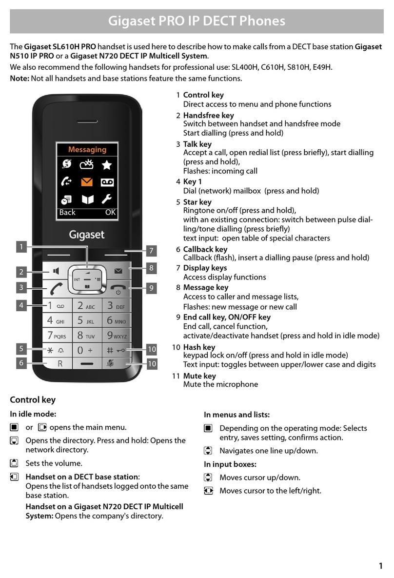 Gigaset SL610H pro User manual