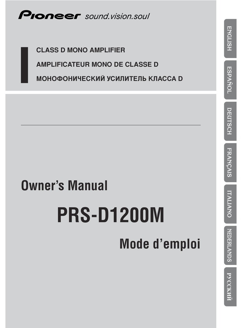 Pioneer PREMIER PRS-D1200M User manual