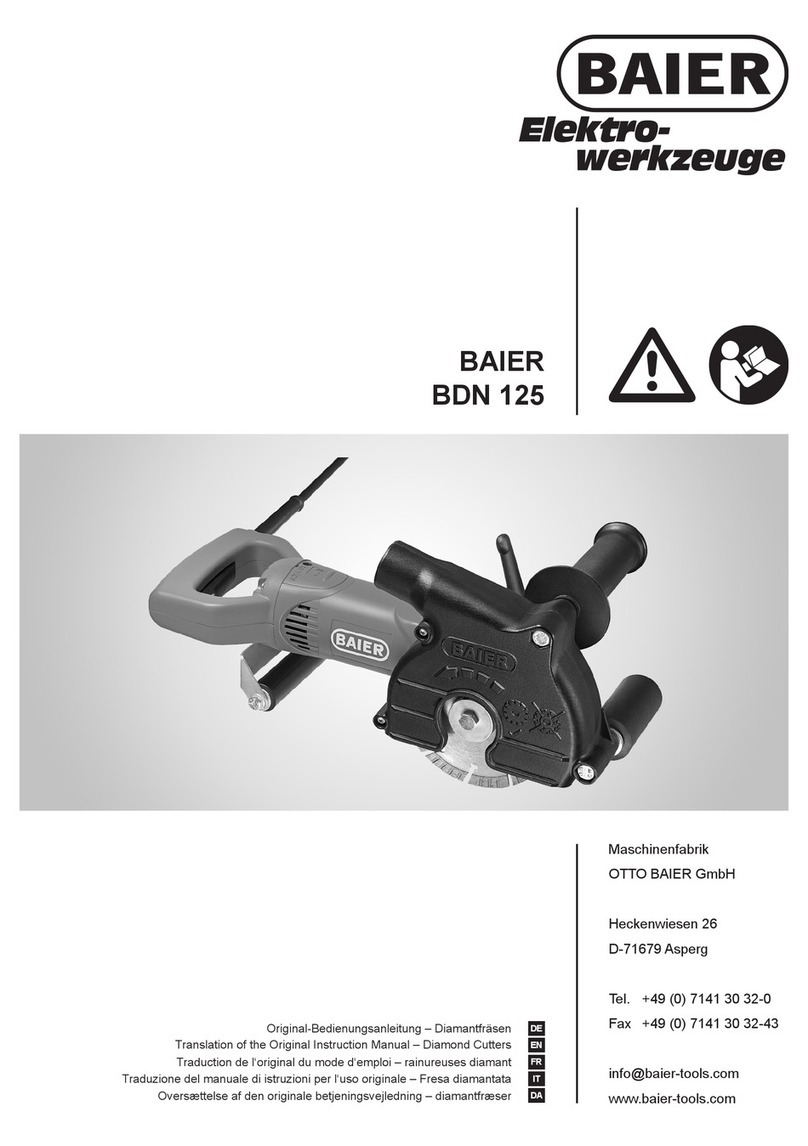 Baier BDN 125 Original instruction manual
