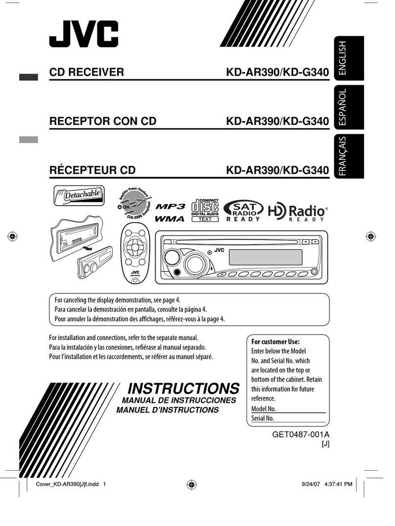 JVC KD-AR390 User manual