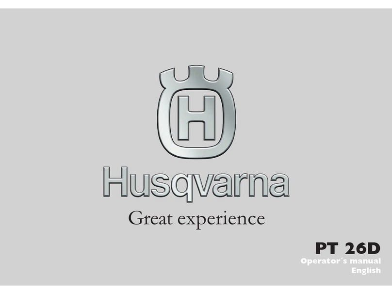 Husqvarna PT 26D Operator's manual